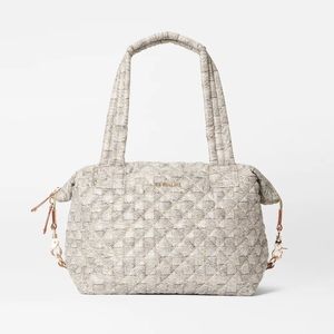 MZ Wallace Medium Sutton- Jute pattern.